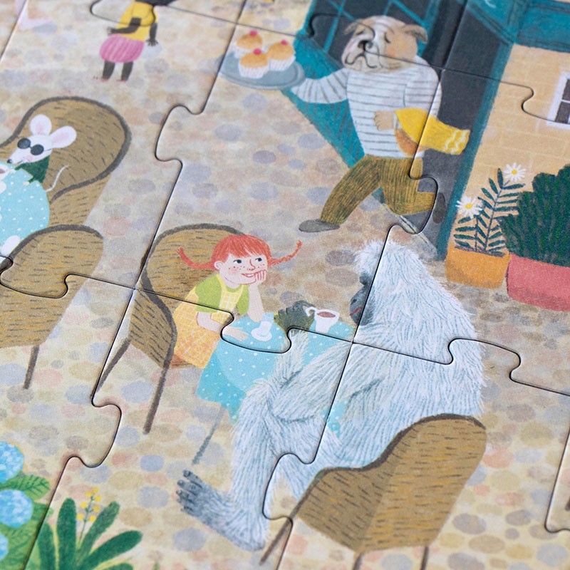 puzzle y juego de historias